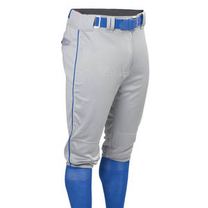 Pantalons de baseball en toile décontractés légers de haute qualité personnalisés pour hommes, respirants, écologiques, vente en gros, élastiques, mi-longs, droits - Product Image 1