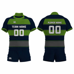 Nuevo conjunto de uniformes deportivos de Rugby al por mayor, uniforme de Rugby de alta calidad, uniforme de Rugby de secado rápido con logotipo personalizado, uniforme de Rugby lavable - Product Image 1