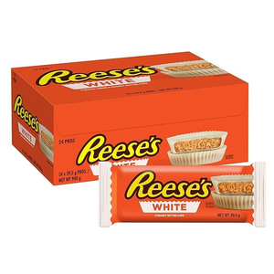 Reese's 2 Peanut Butter Cups 42g Contienen Cacahuetes Tostados Para Un Sabor Único a Mantequilla de Cacahuete Y Suave Chocolate con Leche - Product Image 1
