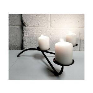 Fournisseurs en gros de bougeoir de décoration de table design vintage bougeoir de première qualité métal couleur noire au meilleur prix - Product Image 1