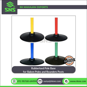Exportateur de quantité en vrac de base de poteau caoutchouté de qualité supérieure pour les poteaux de slalom d'agilité de vitesse et les poteaux de rounders - Product Image 3