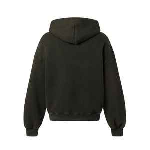 Vente en gros Épaule tombante Grande Taille Vintage Lavage Unisexe Hoodies Meilleure Qualité Respirant 400GSM French Terry Stone Wash Hoodies - Product Image 4