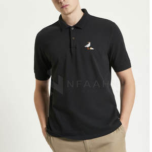 Polo transpirable de algodón y poliéster, camiseta informal de manga corta, camiseta Polo ajustada que absorbe la humedad - Product Image 4