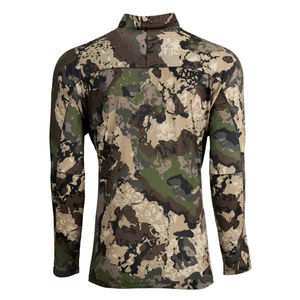 Custom Camo Hunting <b>Base</b> <b>Layer</b> Men's Thermal Long Sleeve 1/4 Zip Tactical Shirt Moisture Wicking Outdoor Performance Apparel - Product Image 6