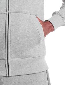 Sudadera con capucha de alta calidad con cremallera, forro acolchado, estilo hip hop, doble capucha, doble capa, mono de poliéster/algodón, sudadera de invierno para hombre - Product Image 5