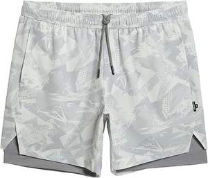 Shorts de basket-ball personnalisés en mesh brodé double couche, fabricant de shorts de sport classiques rétro - Product Image 3