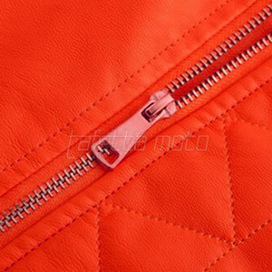 Blouson en cuir de moto PU, blouson en cuir de moto de haute qualité, taille adulte, blouson en cuir de moto pour femme - Product Image 4