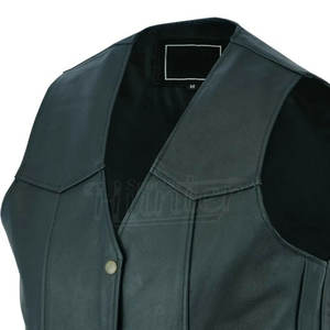 Dernier modèle Gilet de motard en cuir Gilet de moto pour hommes Gilet en cuir de Offre Spéciale bonne qualité - Product Image 6