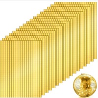 10*15cm coloré créatif magique auto-adhésif 5x5mm Disco miroir mosaïque carreaux pour décorations