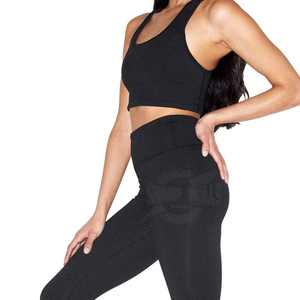 Leggings Deportivos Transpirables de Cintura Media para Mujer, Más Vendidos, con Spandex/Nylon, Logotipo Personalizable e Impresión por Sublimación - Product Image 3