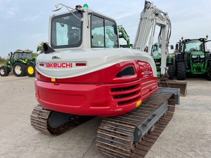 Mini-excavatrice sur chenilles Takeuchi TB290-2, cabine blanche et rouge, chenilles, moteur diesel 24 CV, godet de 0,12 m, TB230 TB135 - Product Image 6