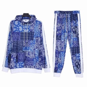 Chándal personalizado Allover Sublimation Gg Impreso Chándal personalizado de poliéster para hombre Top y pantalón Chándal de fitness de alta calidad - Product Image 3