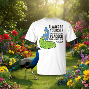Always Be <b>Yourself</b> Unless You Can Be A Peacock T-Shirt - Product Image 3