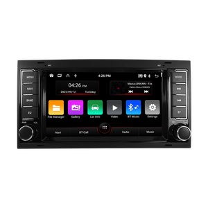 MEKEDE Автомобильный мультимедийный аудио Android Auto 8227 2 + 32G WiFi BT Player FM Car-play для 7-дюймового <span class=keywords><strong>VW</strong></span> Touareg Transporter <span class=keywords><strong>T5</strong></span> 2004-2011 - Product Image 1