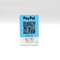 Support de table NFC avec code QR, paiements sans contact, paiement instantané sans application, préconfiguré
