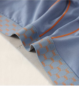 Sous-vêtements boxy pour homme, caleçons contrastés, coton respirant, motif de dessin animé, absorption de la transpiration, taille mi-haute, poche convexe en U, boxer - Product Image 4