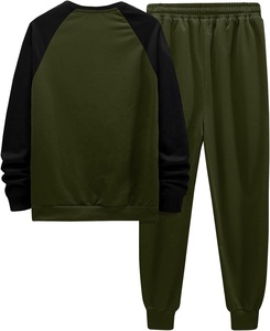 Diseño personalizado de invierno sólido de los hombres Jogger conjuntos chándal 100% algodón Coon tela suave Regular-Fit gimnasio chándales al por mayor 2025 - Product Image 2