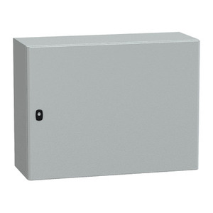 สำหรับ SCHNEIDER ELECTRIC NSYS3D6830P ตู้ควบคุมอิเล็กทรอนิกส์และเครื่องมือแบบประตูเรียบ รุ่น Spacial S3D ขนาดสูง 600x กว้าง 800x ลึก 300 มม. มาตรฐาน IP66 IK10 สี RAL7035 - Product Image 1