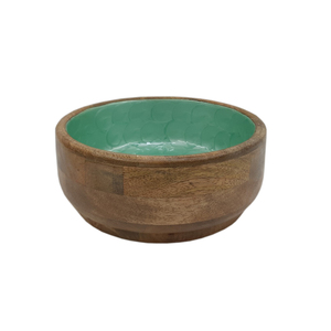 Nouveau bol de service alimentaire décoratif en bois de forme ronde pour la table à manger de cuisine bols de service pour aliments et collations - Product Image 6