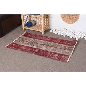 Vintage 22x35ft <b>Red</b> Brown Wool Rug Large Area Abstract Patchwork Hallway Rectangle Patterns 10mm <b>Latex</b> for Bedrooms Rooms - Product Image 3