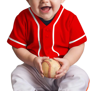 Vente en Gros de Meilleure Qualité Personnalisé pour Jeunes, Sublimé, Découpé, Brodé pour Enfants, T-shirt en Jersey de Baseball et Softball pour Hommes - Product Image 1