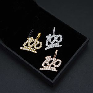 RITZIN PEH1614 925 Silver Moissanite <b>Iced</b> <b>Out</b> Hip Hop Pendant with Tennis <b>Chain</b> - Product Image 3