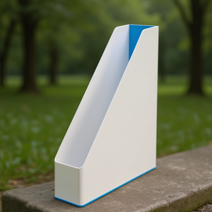 Porte-documents vertical Leitz WOW Duo Colour 7,3 x 31,8 x 27,2 cm en polystyrène bleu/blanc DIN A4 pour organiseurs de magazines - Product Image 3