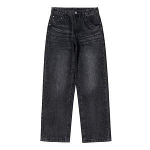 Jeans solides d'hiver vintage pour hommes coupe droite vêtements de mode décontractés durables et lourds pour le style de vie en plein air et une utilisation régulière - Product Image 6