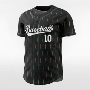 Camiseta de béisbol de diseño personalizado al por mayor, ropa deportiva de dos botones, nombres de jugadores, camisetas de béisbol de manga corta con servicio OEM - Product Image 2