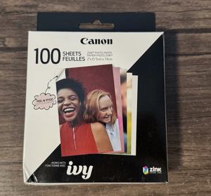 Papier photo autocollant Canon ZINK, 100 feuilles, 2" x 3", pour IVY NEW - Product Image 1