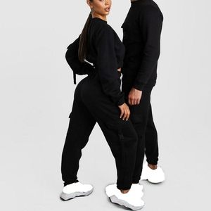 Conjuntos Deportivos de Encaje Sólido para Mujer al por Mayor, Marca Personalizada, Estilo Urbano, Conjunto Deportivo Informal de Algodón para Otoño - Product Image 3