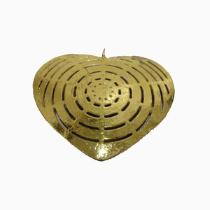 Haute qualité fer métal suspendu coeur mur décoratif cuivre couleur coeur pour la maison et la décoration de noël à la main - Product Image 4