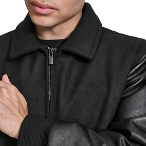 Letterman 100% Vestes universitaires en laine pour hommes Vente en gros Fermeture éclair Hiver Vintage Varsity Letterman Veste pour hommes - Product Image 6