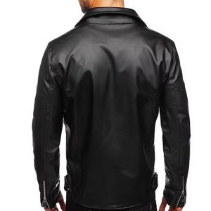 Chaqueta cómoda de cuero para hombre de último diseño y 2025, lona de alta calidad con cuello levantado y logotipo frontal de manga larga - Product Image 6