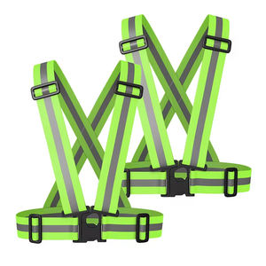 เข็มขัดนิรภัยสะท้อนแสงแบบปรับได้น้ำหนักเบาสำหรับการวิ่งตอนกลางคืน เดิน ปั่นจักรยาน เพื่อความปลอดภัยส่วนบุคคล - Product Image 2