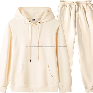 Conjunto Deportivo Unisex de 2 Piezas con Estampado, Sudadera con Capucha y Pantalones Deportivos Transpirables, Talla XL para Hombre y Mujer, Diseño Sólido para Invierno - Product Image 1