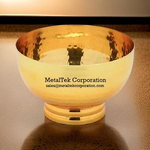 Frutero de Metal de lujo de diseño moderno, Plato decorativo pulido de oro brillante, cuenco de servicio multiusos para fiestas, fechas, Chocolate - Product Image 5