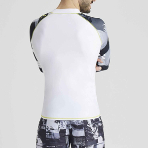 Camisa de compresión Rush Guard de manga larga para hombre de alta calidad, último diseño, protección contra sarpullido por sublimación - Product Image 3