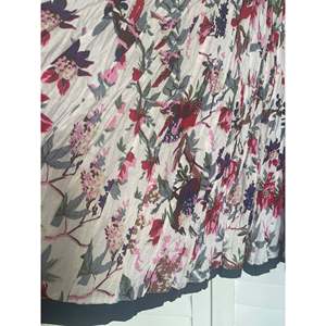 NOSTALGIA Women's Cotton Chiffon Wrap <b>Skirt</b> <b>Elastic</b> Waist Pleated Hand Block Printed Soft Breathable Feminine Tight Fit Spring - Product Image 3