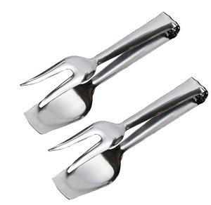 Pince de cuisine en acier inoxydable de 16 pouces, ustensile de cuisine, accessoires, service à salade, pièce design et produit en vente - Product Image 1