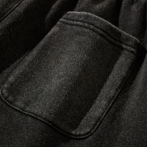 กางเกงขาสั้นออกกำลังกายสำหรับผู้ชายกางเกงกีฬาขาสั้นแบบลำลองสีพื้นเอวยางยืดสำหรับเล่นฟิตเนสวิ่งออกกำลังกายในยิม - Product Image 4