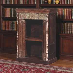 <b>Rustic</b> Wooden Bookshelf for Home Office Living Room Bedroom School Hotel with Durable Metal Construction Bookcases <b>Cabinet</b> - Product Image 2