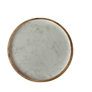 Plat de serveur du désert pour fêtes de mariage, ustensiles de cuisine au design moderne, forme arrondie, assiettes de service durables pour la maison - Product Image 5