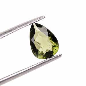 อัญมณีหลวมทรงลูกแพร์ Moldavite ที่หายากสำหรับทำเครื่องประดับอัญมณีอัญมณีขนาดเทียบตามธรรมชาติ - Product Image 2