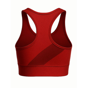 Soutien-gorge de sport simple et durable pour femme, en Spandex et Polyester respirant, avec logo frontal, maintien élevé, taille XS, élasticité moyenne - Product Image 2