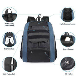 กระเป๋าเบสบอลสำหรับทุกเพศกระเป๋ากีฬาเบสบอลสะพายไหล่กระเป๋าฟิตเนส - Product Image 3