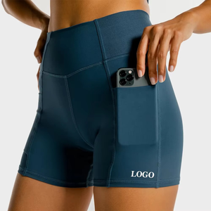 Pantalones cortos para mujer, nuevo diseño, ropa de entrenamiento, pantalones cortos para correr para mujer, gimnasio personalizado, deporte, Fitness, entrenamiento sin costuras - Product Image 4