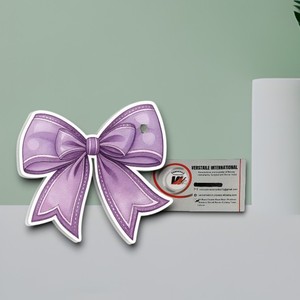 Paleta de Extensión de Pestañas Magnética con Diseño de Lazo Morado, Linda Paleta Rectangular de Diamantes para Artistas de Pestañas, Acrílico Personalizado - Product Image 1