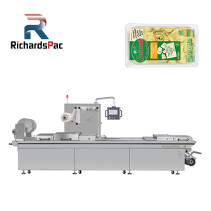 Machine à sceller les plateaux ronds MAP Thermoformage Machine à emballer en atmosphère modifiée Viande Fromage - Product Image 2