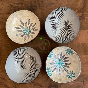 Bol en coquille de noix de coco laquée colorée avec un DESIGN différent bol en coquille de noix de coco laquée écologique du VIETNAM - Product Image 3